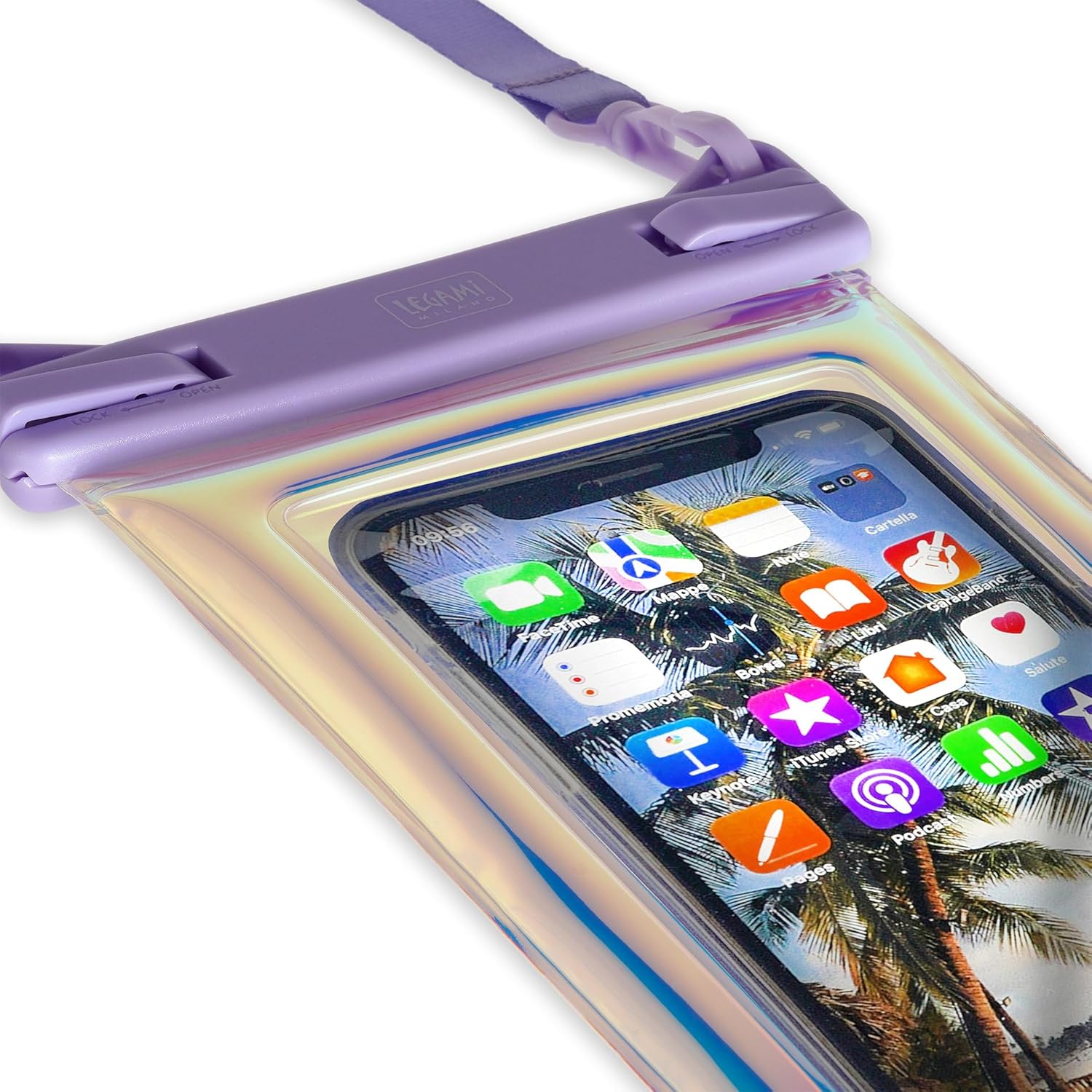 LEGAMI - Waterproof Phone Case, Floating Smartphone Case, Waterproof Bag, Airtight Closure, Touch Screen, Underwater Case Max 6.5" Screen, 13.5 x 27 x 2.7 cm
