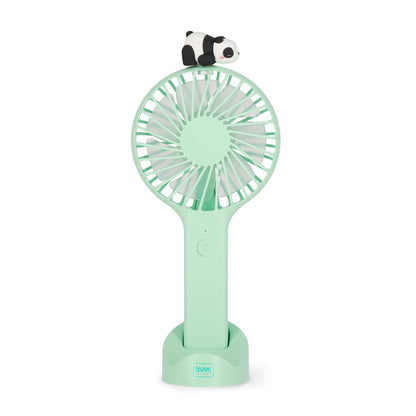 Legami - Mini Ventilatore Portatile Ricaricabile, Mini Fan, Ventilatore Panda Piccolo Tascabile a 3 Velocità, USB Ricaricabile, 6 x 21,5 x 6,6 cm