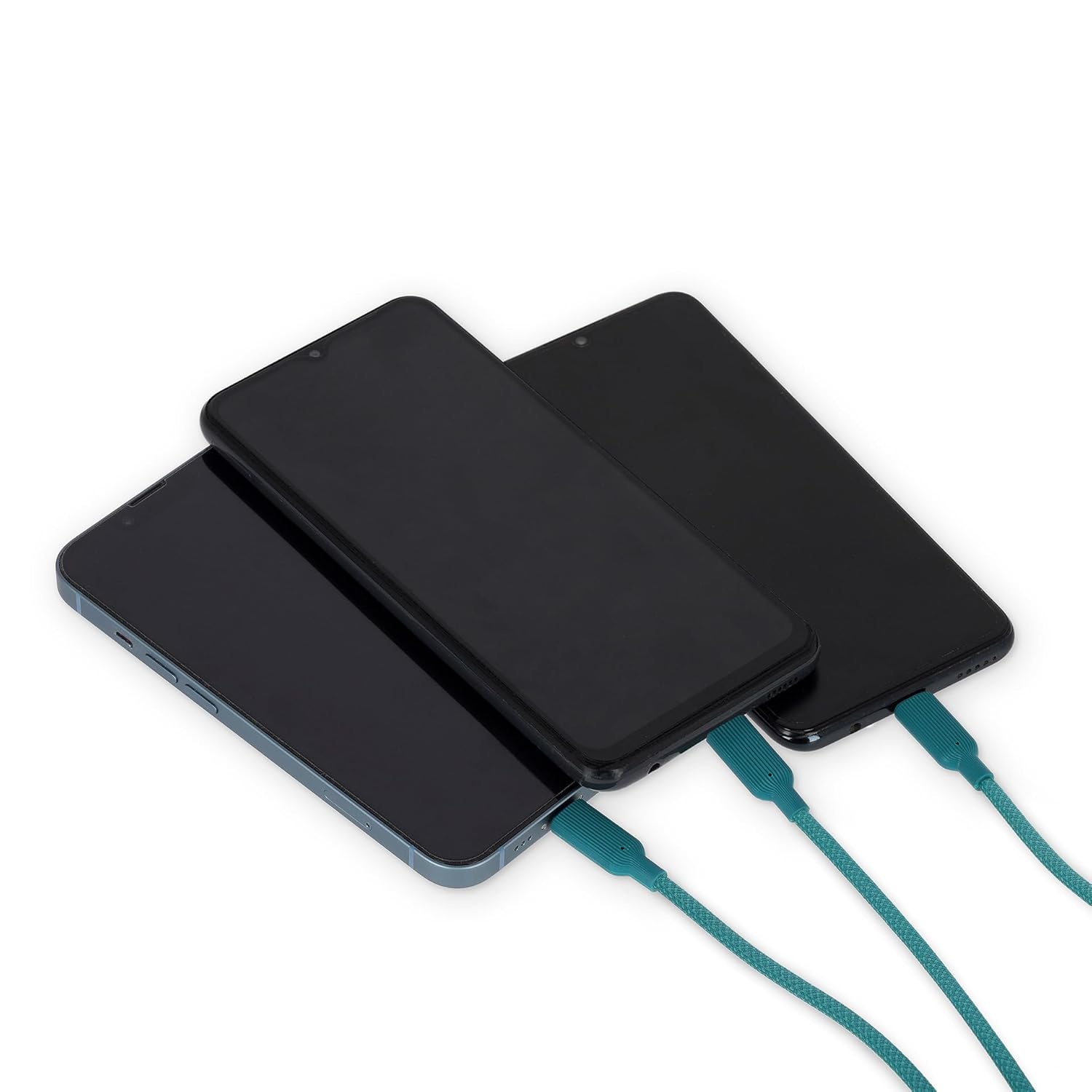 LEGAMI - 3 in 1 Cactus Design 5 Ports Charging and Sync Cable with Type-C USB Adapter Fast Charge up to 60W/3A Length 120cm