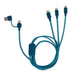 LEGAMI - 3 in 1 Cactus Design 5 Ports Charging and Sync Cable with Type-C USB Adapter Fast Charge up to 60W/3A Length 120cm