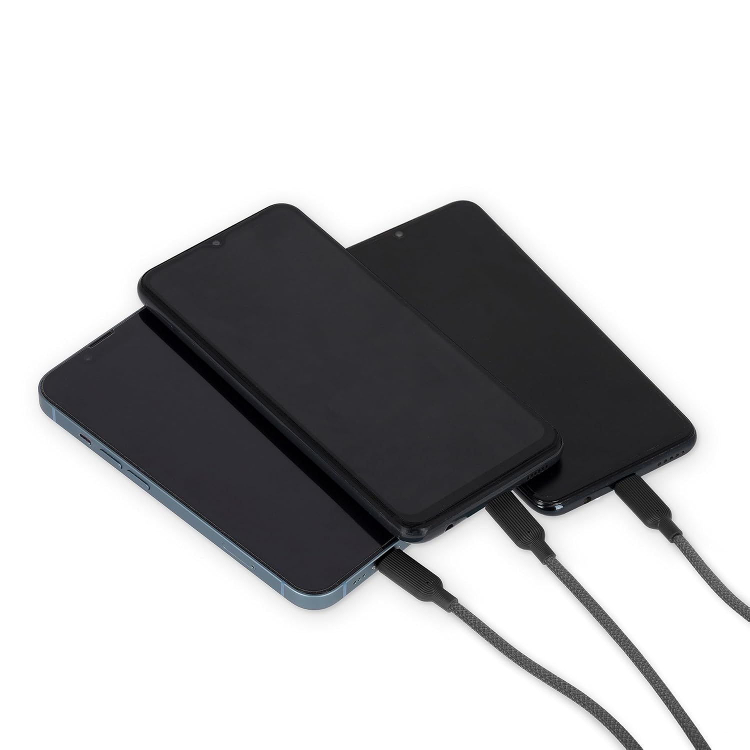 LEGAMI - Three Hugs Kitty 3 in 1 Charging and Sync Cable 5 Ports with Type-C USB Adapter Fast Charge up to 60W/3A Length 120cm