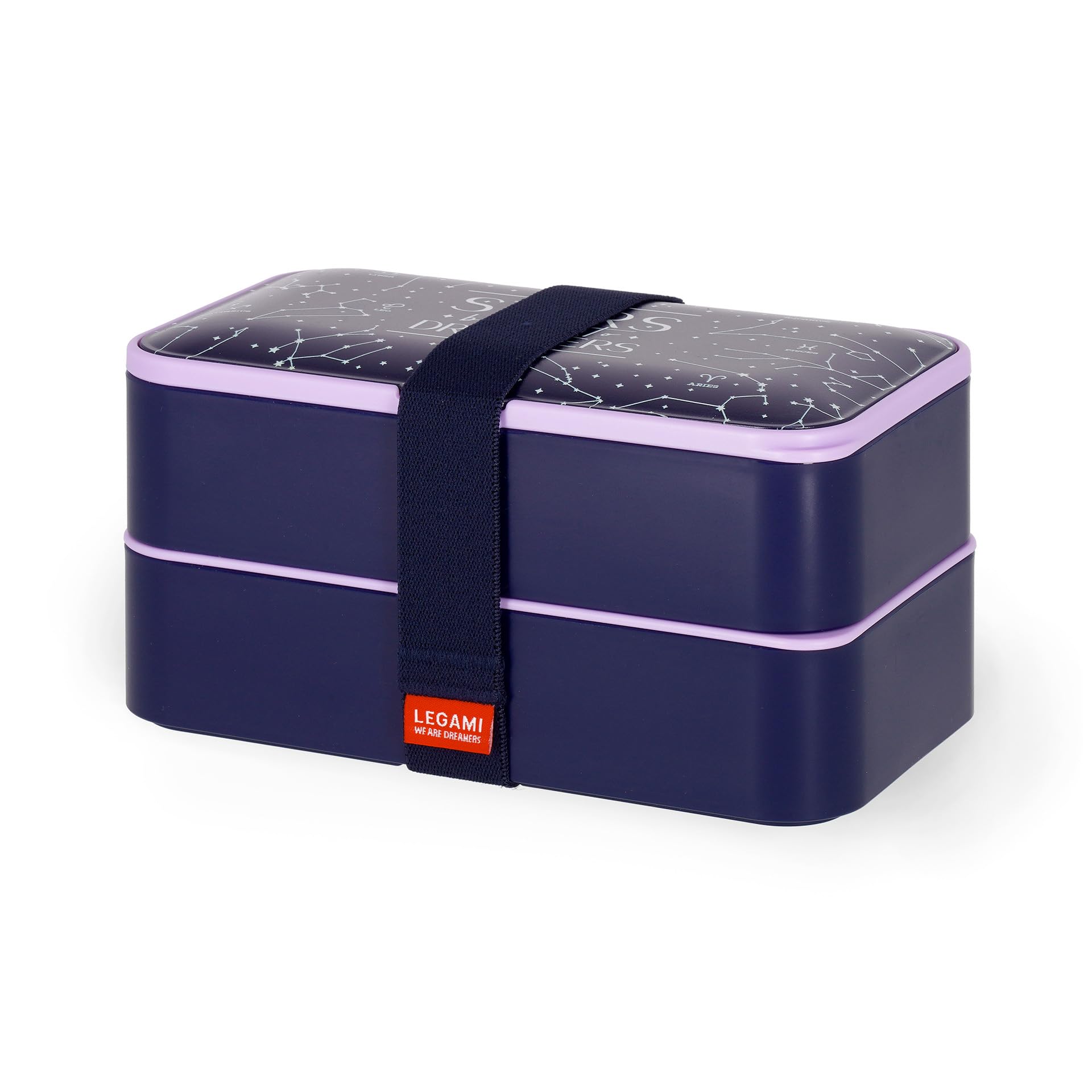 Legami LBD0002 Lunch Box, Polypropylene Silicone Nylon, Blue