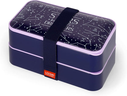 Legami LBD0002 Lunch Box, Polypropylene Silicone Nylon, Blue