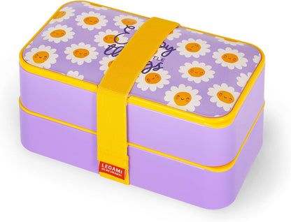 Legami LBD0003 Lunch Box, Polypropylene Silicone Nylon, Purple