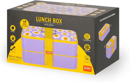 Legami LBD0003 Lunch Box, Polypropylene Silicone Nylon, Purple