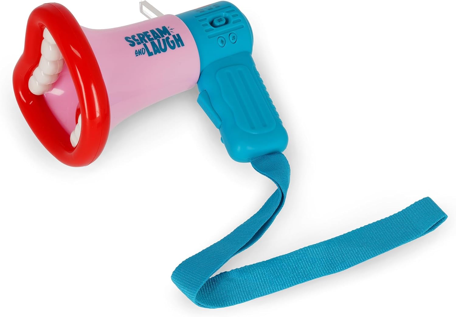 Legami - Scream and Laugh Megaphone Batteries Not Included, 3 Voice Distortion Effects, Recording Function, 3 Types of Laughs, 11.3 x 15.5 cm