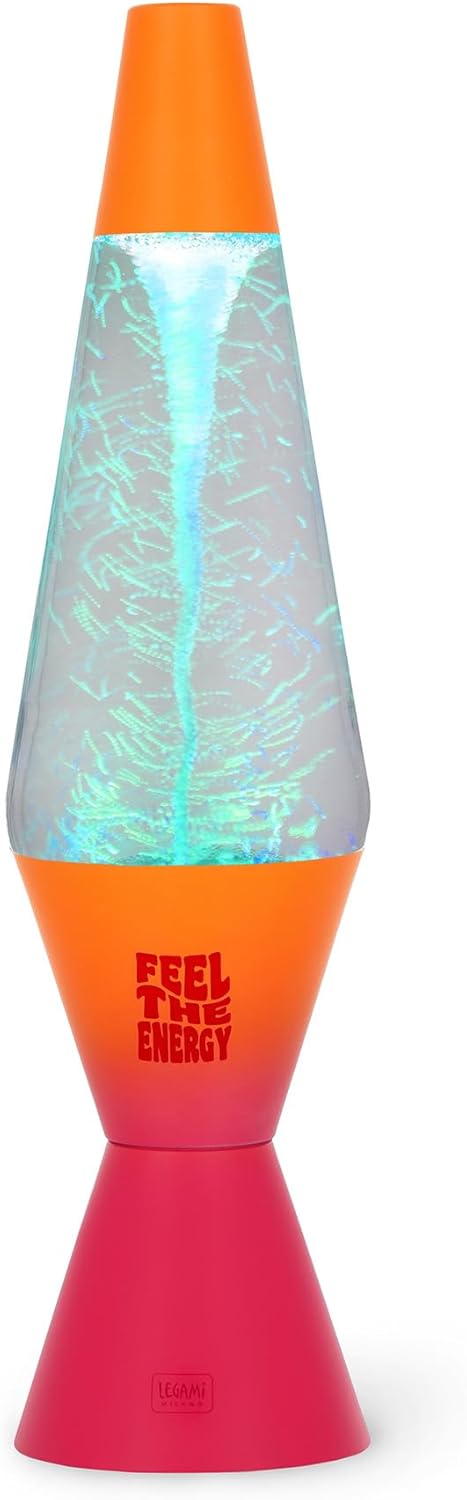 Legami - Tornado Feel The Energy LED Lamp, Multicolored Light, Light Effect, USB/DC Power Cable Included, Indoor Use Only, 9 x 37 cm