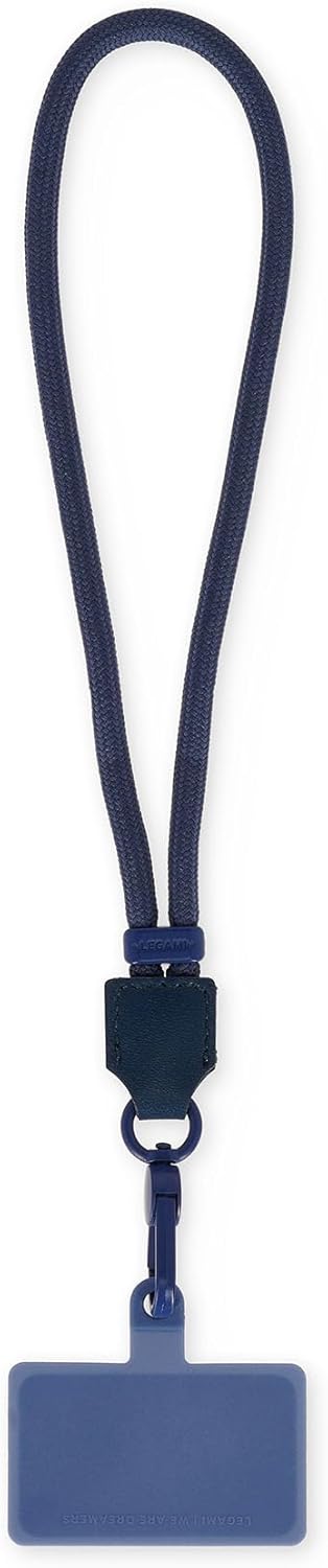 LEGAMI - Always Together, Smartohone Laynard, Adjustable Neck Strap with Metal Hook, Secure Clasp, Sticker, Blueberry, 27 cm