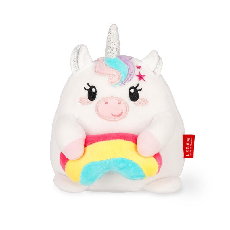 LEGAMI - Super Soft Plush Plush Unicorn Theme, Mini Size, with Personalised ID Card, Stands Alone, 14 x 15 x 12 cm