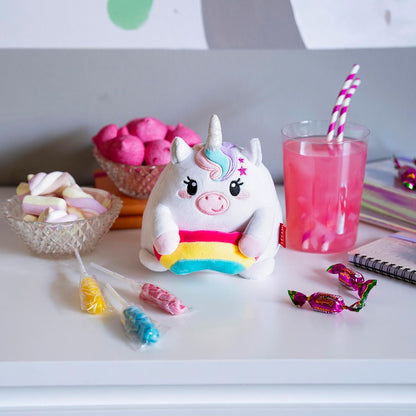 LEGAMI - Super Soft Plush Plush Unicorn Theme, Mini Size, with Personalised ID Card, Stands Alone, 14 x 15 x 12 cm