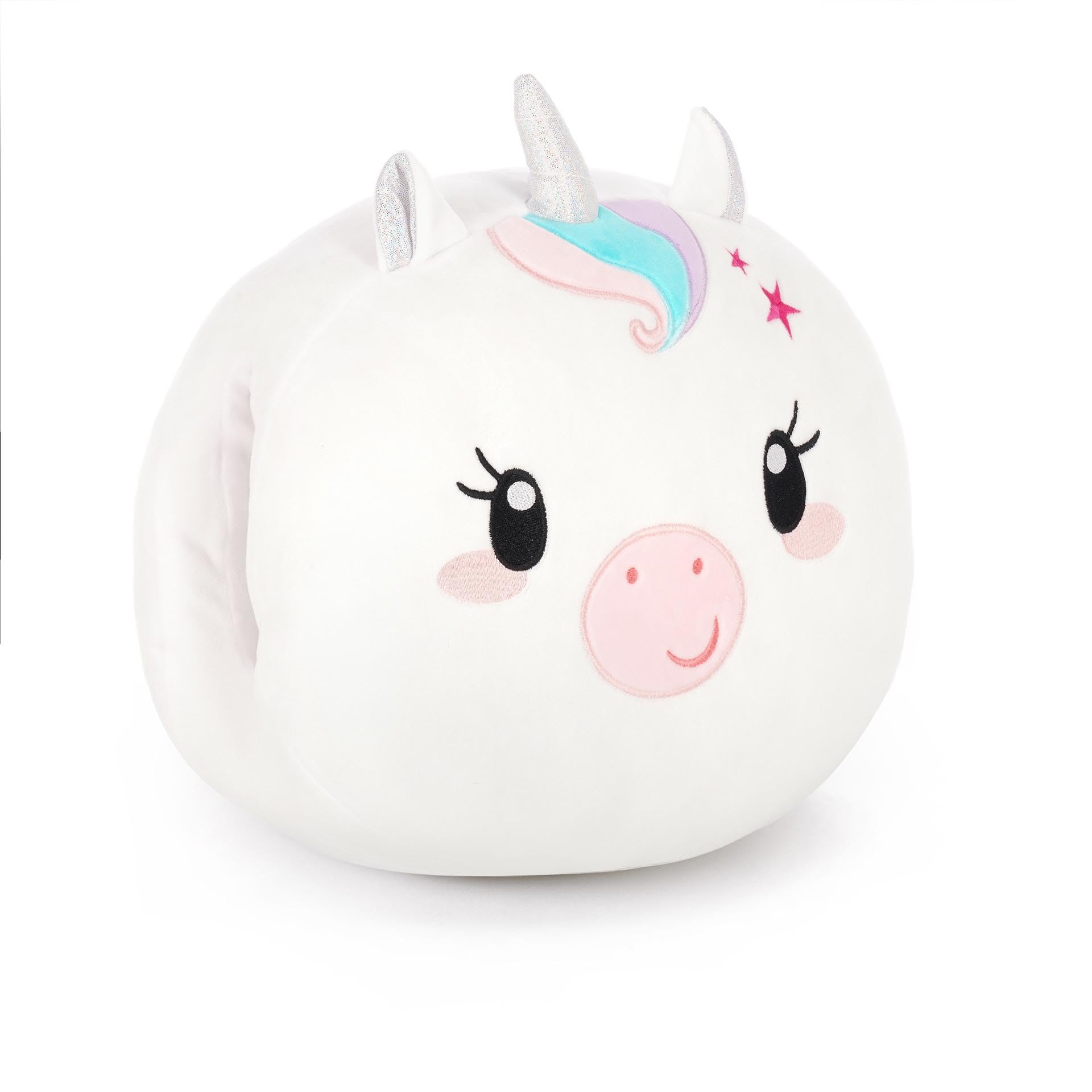 Legami - Super Soft Hand Warming Cushion, Soft and Fluffy Unicorn Plush Cushion for Children Adults, Gift Idea, Suitable for Cold Hands, Dimensions 31 x 33 x 14 cm