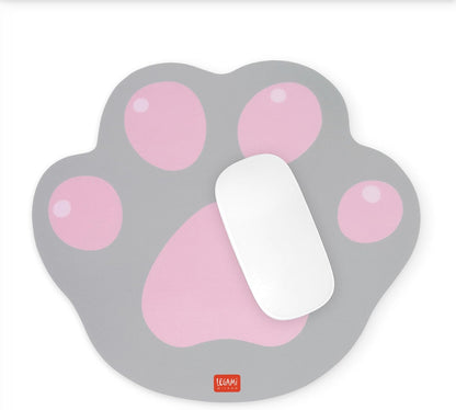 LEGAMI - Mouse Mat with Anti-Dust and Anti-Glare PVC Surface - Non-slip Rubber Backing - Kitty - 8.8" x 9.2"