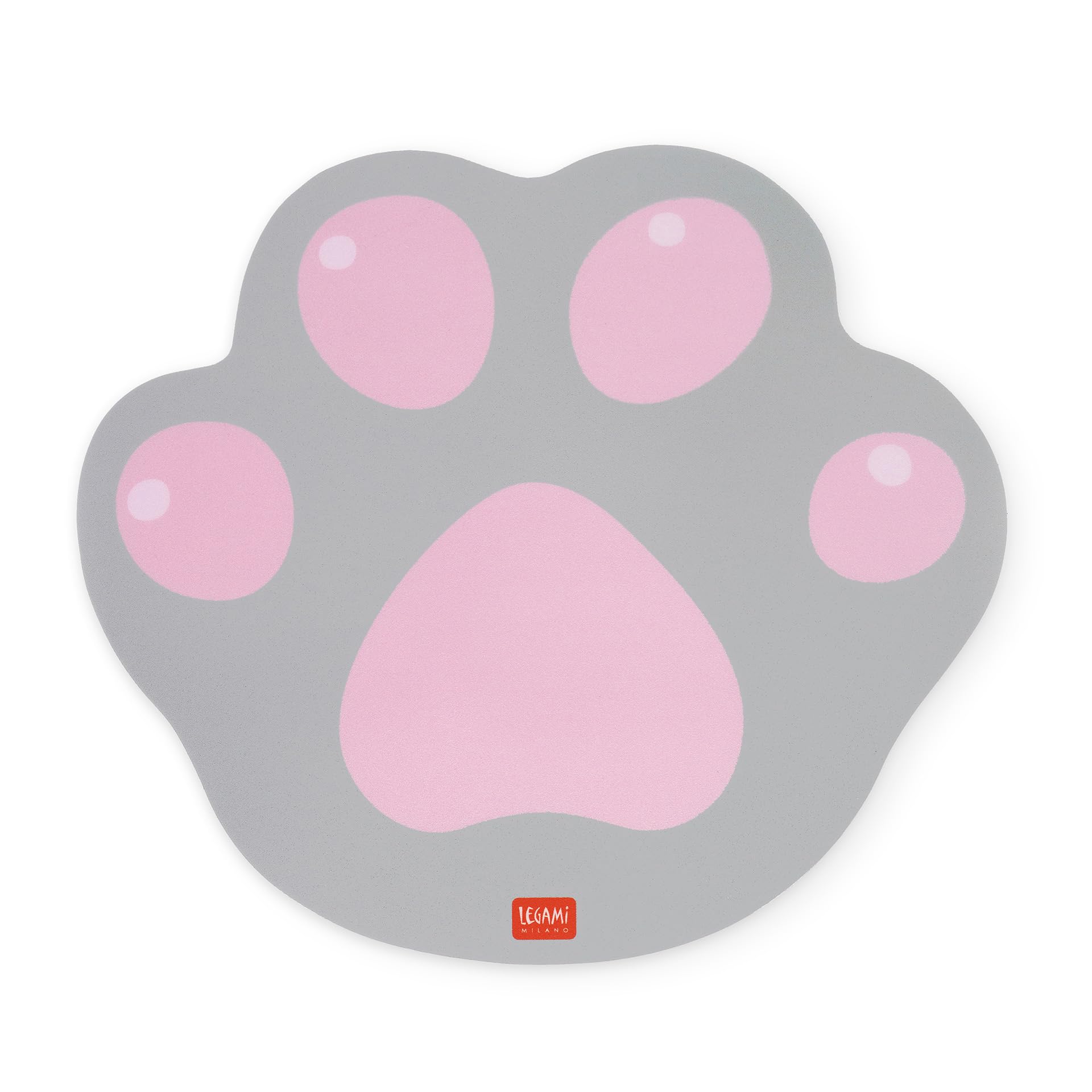 LEGAMI - Mouse Mat with Anti-Dust and Anti-Glare PVC Surface - Non-slip Rubber Backing - Kitty - 8.8" x 9.2"