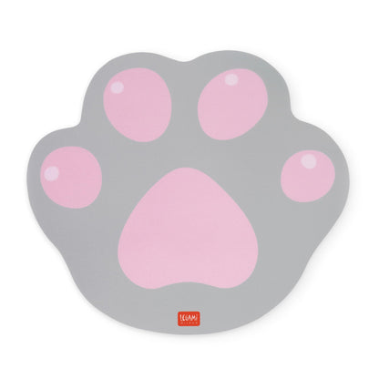 LEGAMI - Mouse Mat with Anti-Dust and Anti-Glare PVC Surface - Non-slip Rubber Backing - Kitty - 8.8" x 9.2"