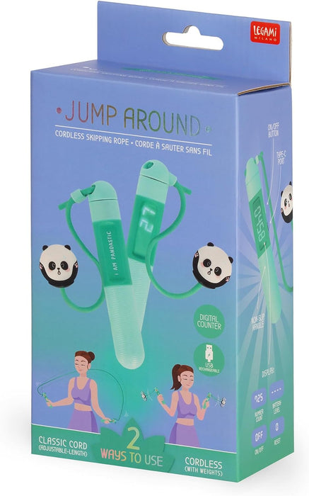 Legami, Unisex Adult Skipping Rope, Green, Regular