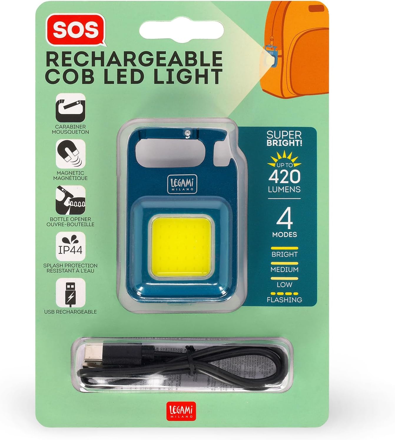 Legami Reading Light, White