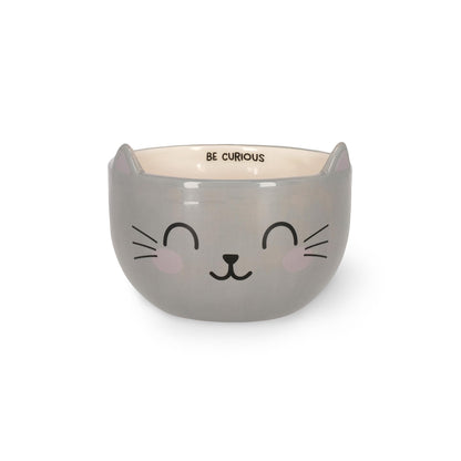 Legami - Stoneware Mug for Cereals Good Morning! Kitty Theme, Breakfast Cup, Microwave-Safe, Dishwasher Safe, Capacity up to 400 ml, 12 x 9 cm