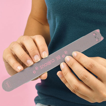 Legami - Set of 3 Nail Files - Kitty Nails Before Males, 3 Files for Shortening, Filing and Shaping All Types of Nails for a Precise Manicure - 2 x 18 cm