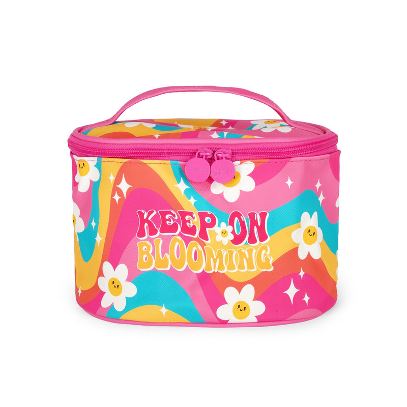 Legami - Beauty Case Hello beauty, Borsa per Trucchi spaziosa, Chiusura a Zip, Tasche interne, Fascette porta Pennelli, Beauty Case da viaggio, 21x19 cm