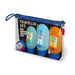 Legami - Travel Set with 3 Bottles (2 x 100 ml and 1 x 60 ml), 1 Spatula and 1 Jar (30 ml) compliant with Airport Regulations, Removable and Water Resistant Labels