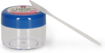 Legami - Travel Set with 3 Bottles (2 x 100 ml and 1 x 60 ml), 1 Spatula and 1 Jar (30 ml) compliant with Airport Regulations, Removable and Water Resistant Labels