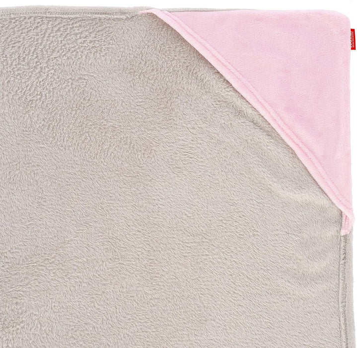 LEGAMI - Cosy Hugs! Kitty Hooded Blanket with Hand Warmer Pockets and Hood, Polyester Blanket, Button Closure, 150 x 125 cm, gray, Einzelbett