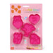 Legami 5 Cookie Cutters With Stamps - Cookie Time! - Love
