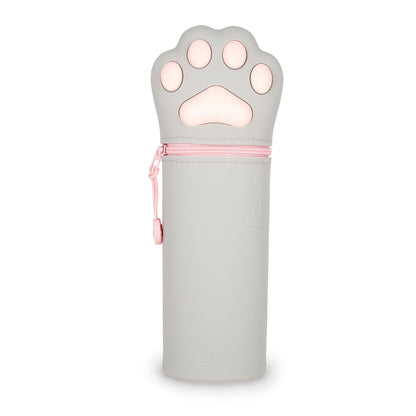 Legami – Kawaii School Pencil Case 2 in 1 Soft Silicone, Table Pen Holder, Zipper Closure, Pastel Pens Marker, H 18.5 cm