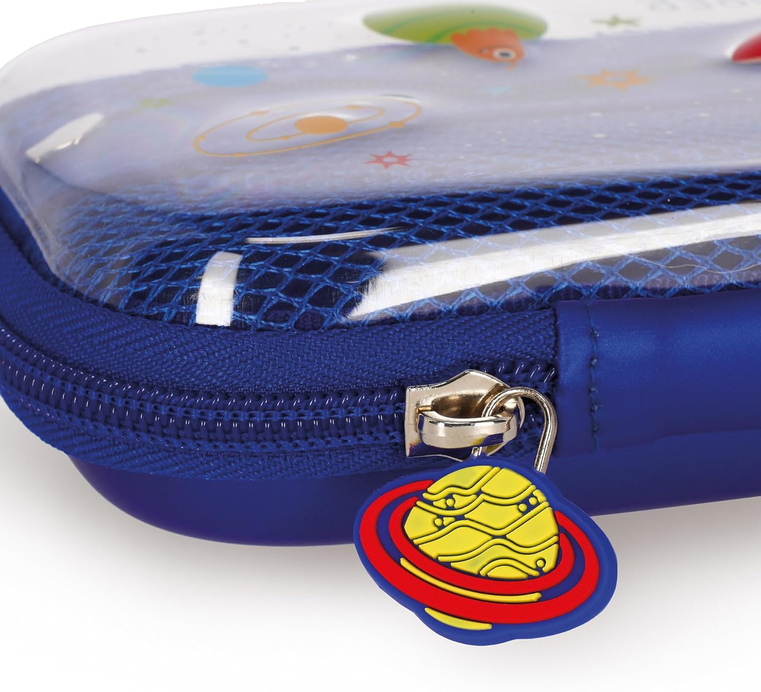 Legami - Wonderwow Pencil Case, 2 Compartments and Pen Holder Inside, Mesh Compartment, Zipper Closure, 23 x 11 x 5 cm