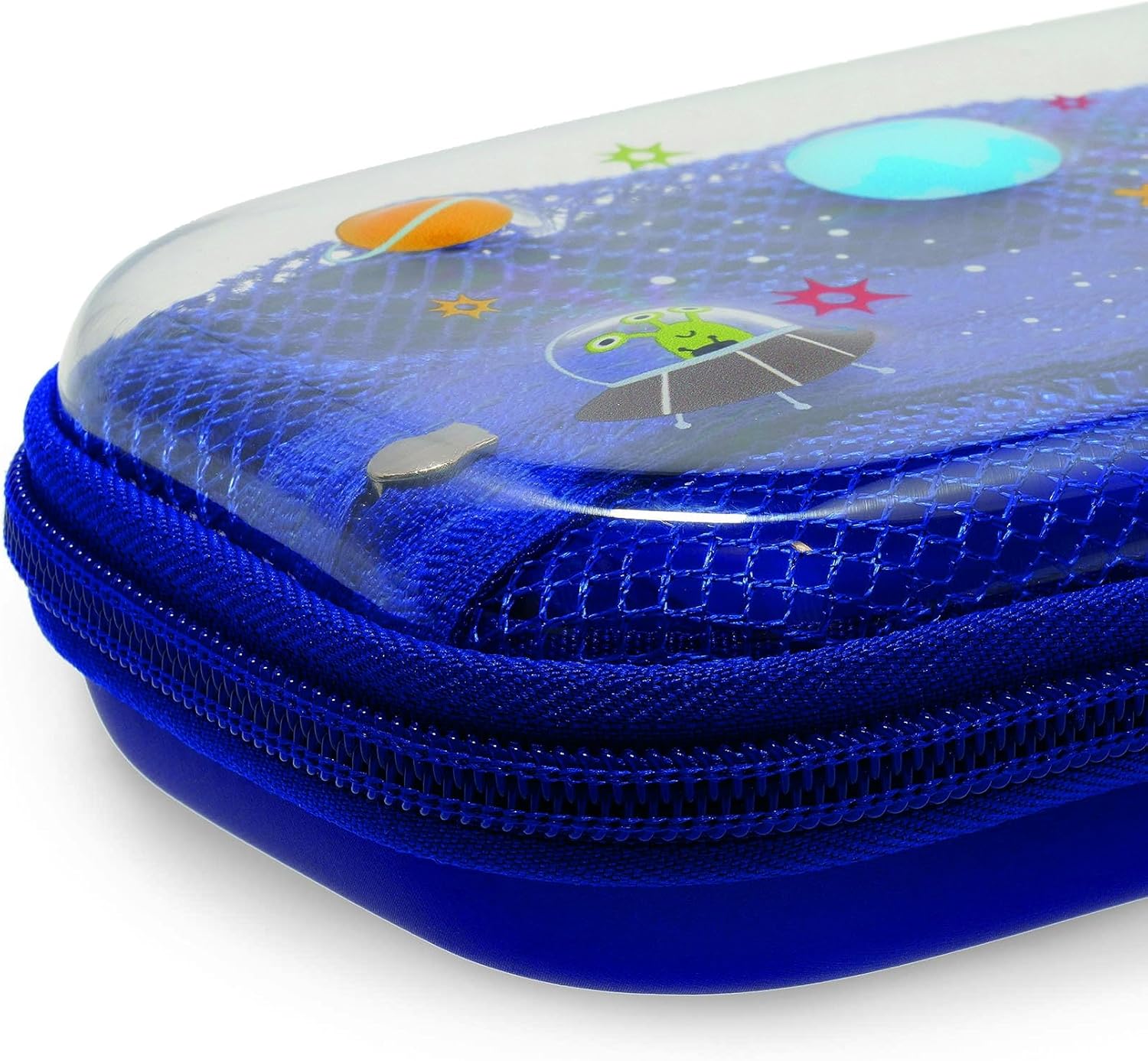 Legami - Wonderwow Pencil Case, 2 Compartments and Pen Holder Inside, Mesh Compartment, Zipper Closure, 23 x 11 x 5 cm