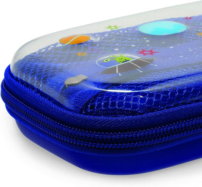 Legami - Wonderwow Pencil Case, 2 Compartments and Pen Holder Inside, Mesh Compartment, Zipper Closure, 23 x 11 x 5 cm