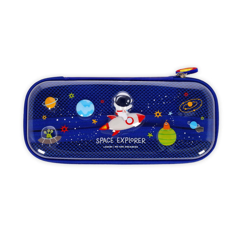 Legami - Wonderwow Pencil Case, 2 Compartments and Pen Holder Inside, Mesh Compartment, Zipper Closure, 23 x 11 x 5 cm