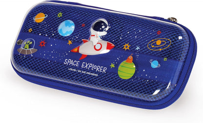 Legami - Wonderwow Pencil Case, 2 Compartments and Pen Holder Inside, Mesh Compartment, Zipper Closure, 23 x 11 x 5 cm