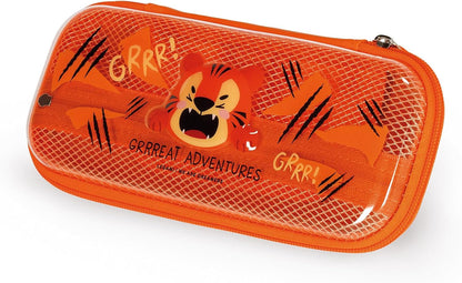 Legami - Wonderwow Pencil Case, 2 Compartments and Pen Holder Inside, Mesh Compartment, Zipper Closure, 23 x 11 x 5 cm