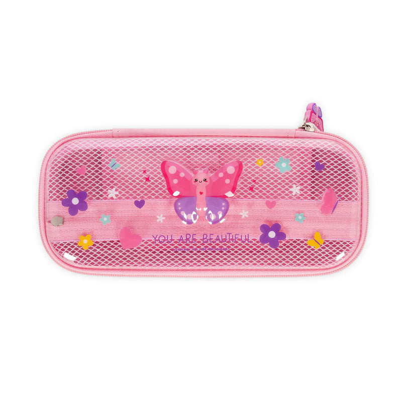 Legami - Wonderwow Pencil Case, 2 Compartments and Pen Holder Inside, Mesh Compartment, Zipper Closure, 23 x 11 x 5 cm