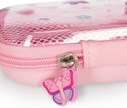 Legami - Wonderwow Pencil Case, 2 Compartments and Pen Holder Inside, Mesh Compartment, Zipper Closure, 23 x 11 x 5 cm