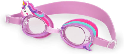 Legami - Swimming Goggles Kids Swimming Goggles Anti Fog Lenses UV Protection with Elastic Band and Adjustable Nose Bridge