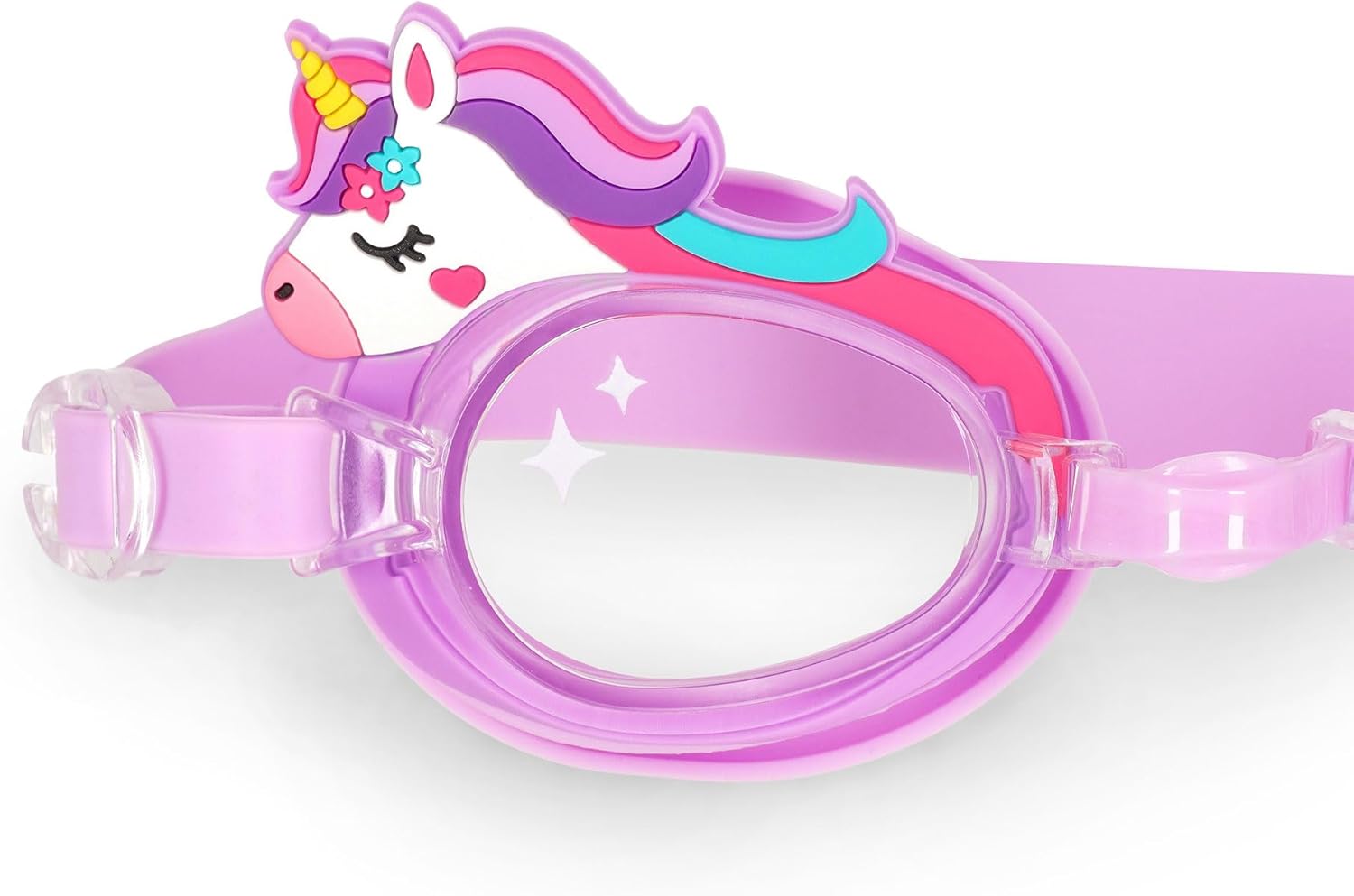 Legami - Swimming Goggles Kids Swimming Goggles Anti Fog Lenses UV Protection with Elastic Band and Adjustable Nose Bridge