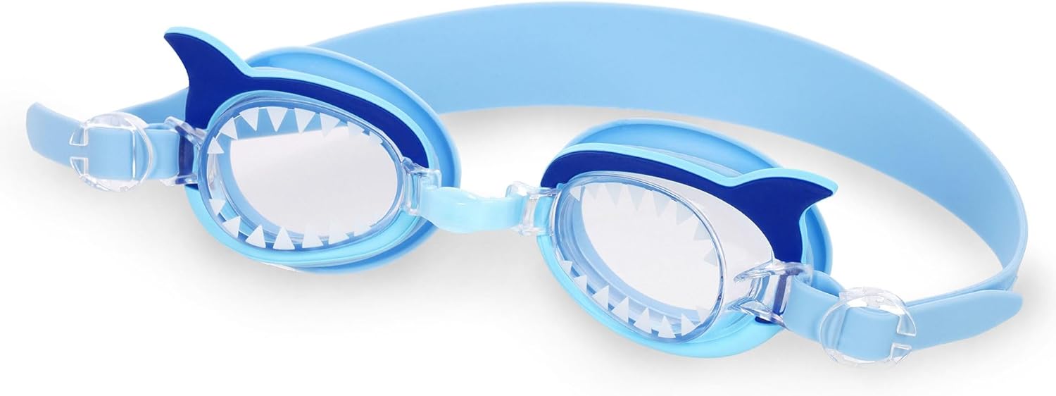 Legami - Swimming Goggles Kids Swimming Goggles Anti Fog Lenses UV Protection with Elastic Band and Adjustable Nose Bridge