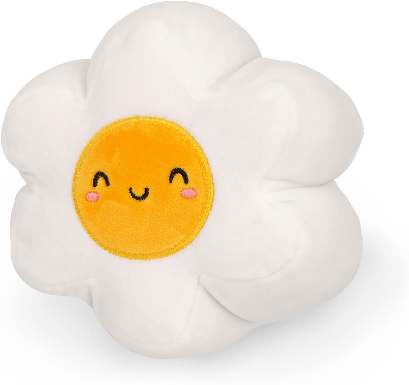 LEGAMI - Super Soft Plush Plush, Daisy Theme, Mini Size, with Personalised ID Card, Stands Alone, 14 x 15 x 12 cm, White