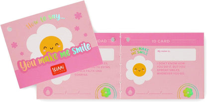 LEGAMI - Super Soft Plush Plush, Daisy Theme, Mini Size, with Personalised ID Card, Stands Alone, 14 x 15 x 12 cm, White
