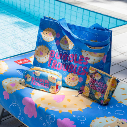 Legami - Borsa Mare Donna, Grande, Beach Bag in Materiale Rinforzato, Borsa da Spiaggia con Chiusura Bottone Magnetico, Tote Bag, Sostiene fino a 15 KG, 44 x 61,5 cm