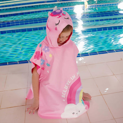 Legami Towelling Poncho For Kids - Unicorn