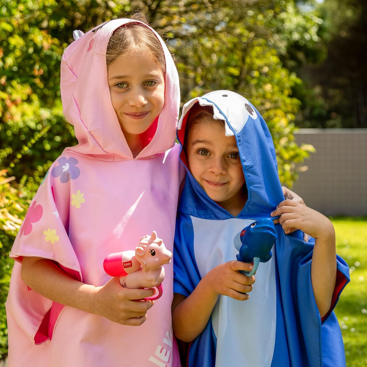 Legami Towelling Poncho For Kids - Shark