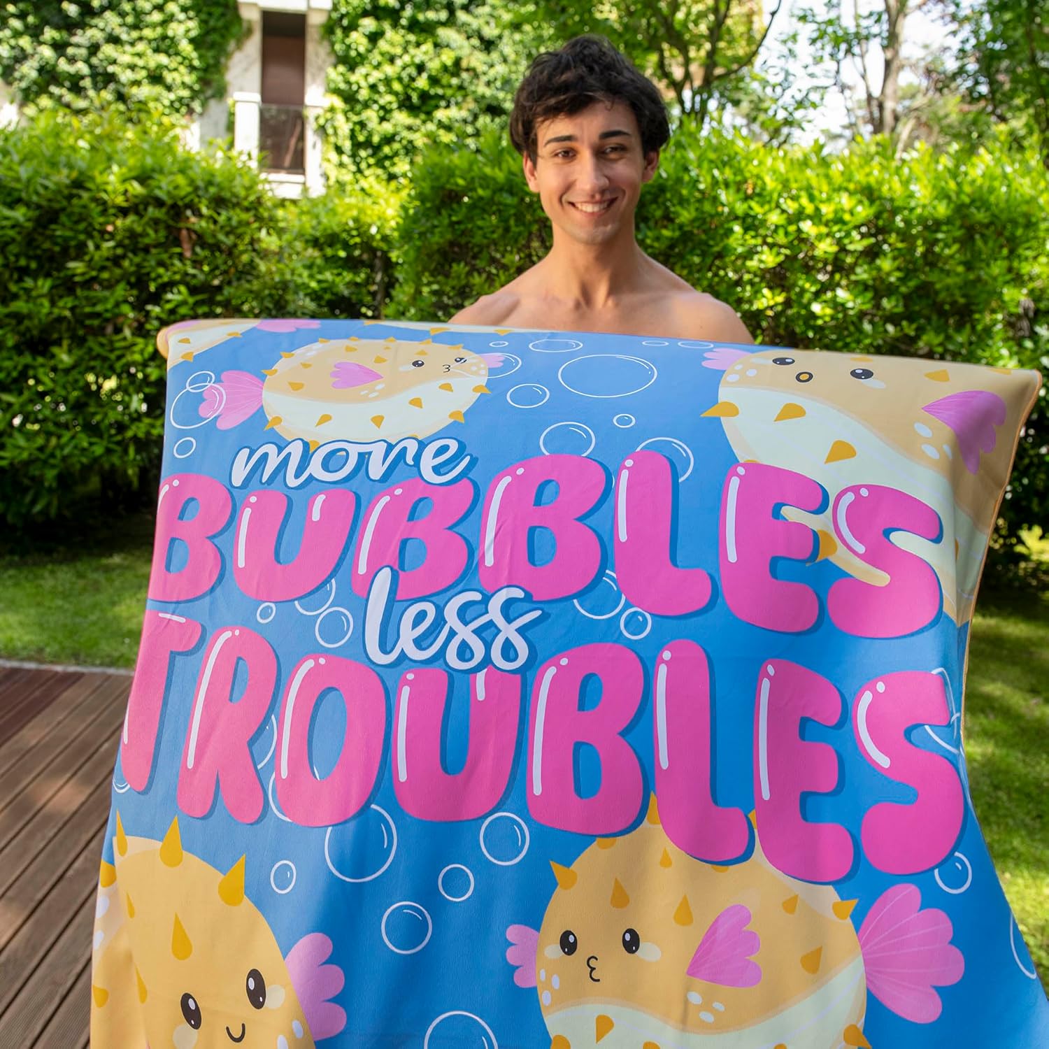 Legami Beach Towel - Pufferfish