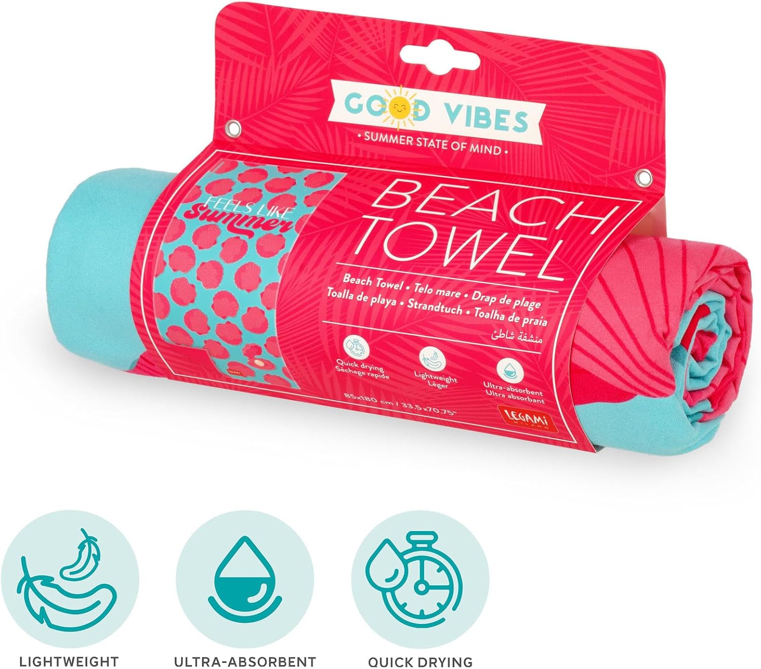 Legami Beach Towel - Seashell