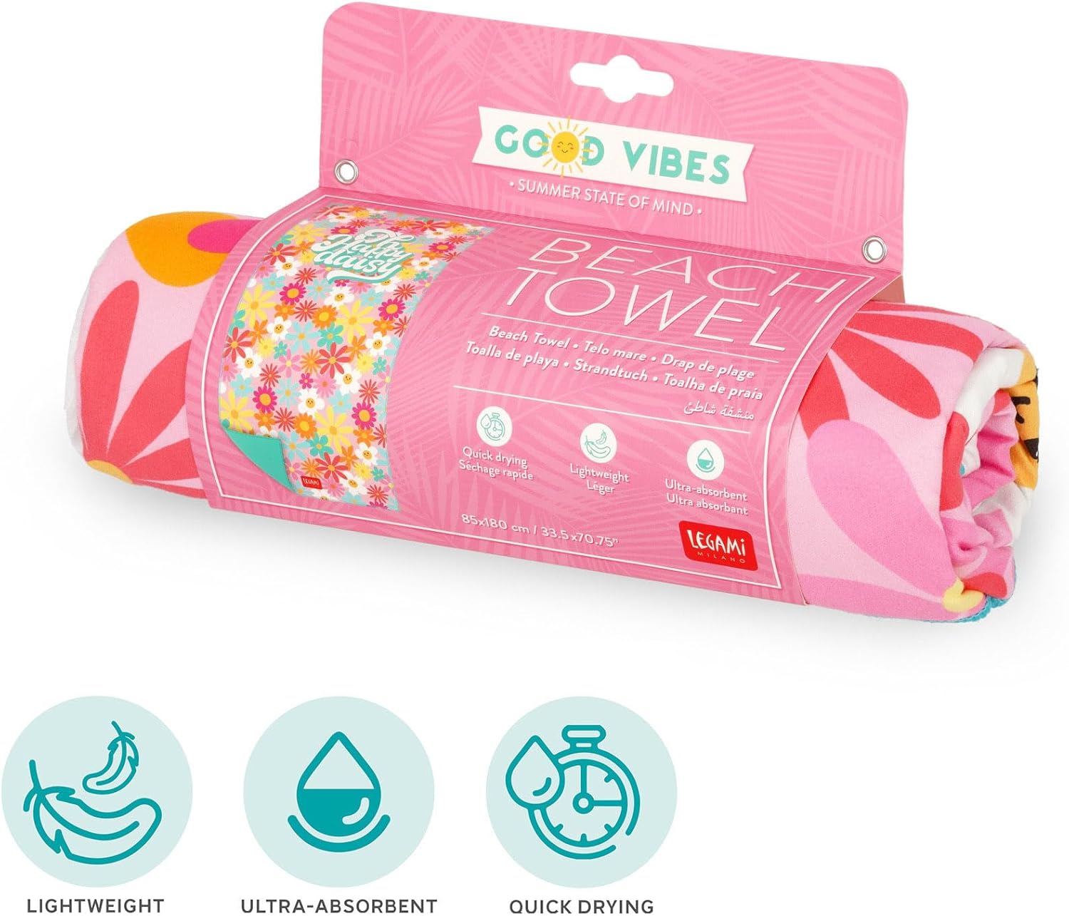 Legami Beach Towel - Daisy