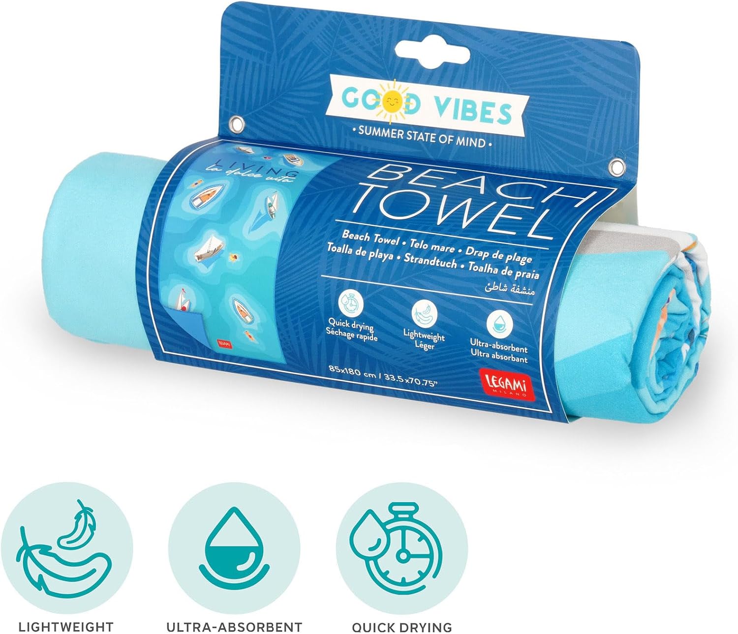Legami Beach Towel - La Dolce Vita