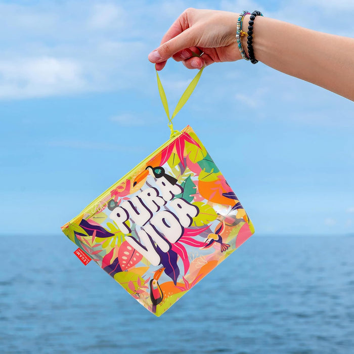 Legami Women Pochette Mare Sea Clutch Bags, Yellow, Small