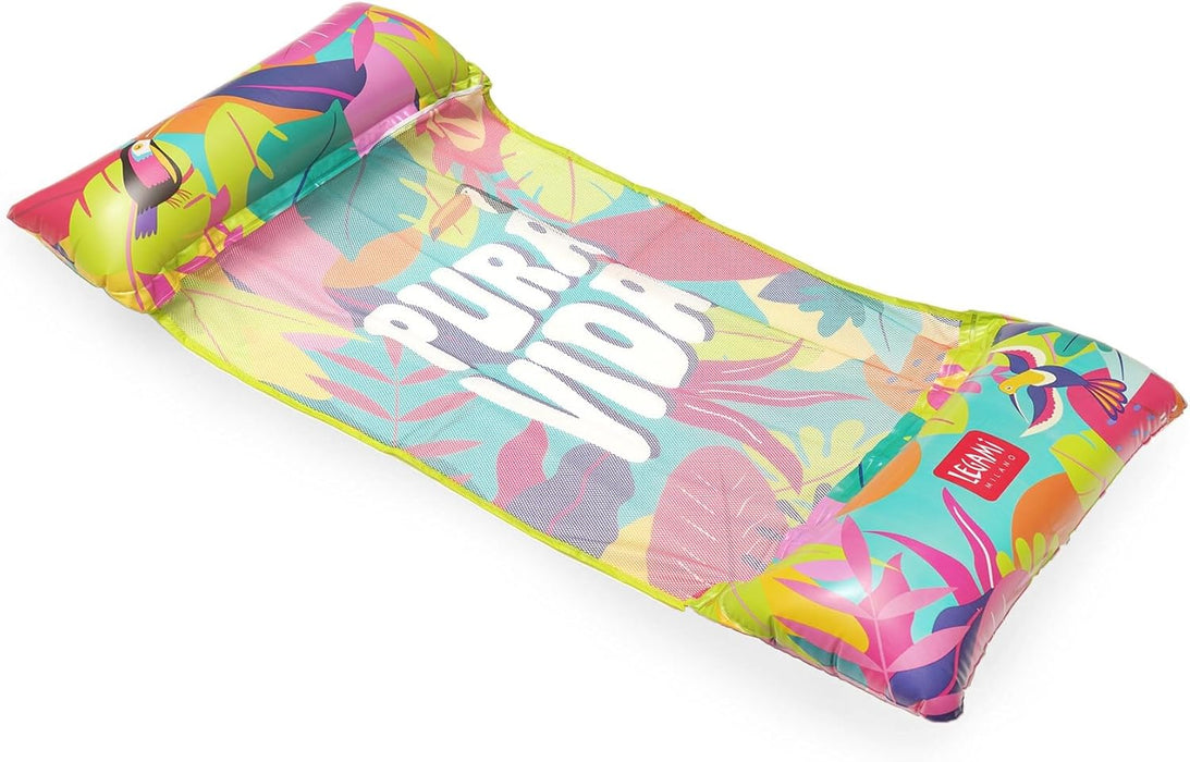 LEGAMI - Inflatable Hammock, Floating Hammock for Swimming Pool, Inflatable Lounger Supports up to 80 kg, Sea Hammock Mattress, 74 x 135 cm